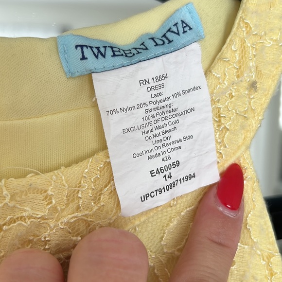 Girls yellow dress - Picture 5 of 7